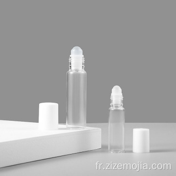 Custom 10 ml Clear Verre rouleau sur la bouteille